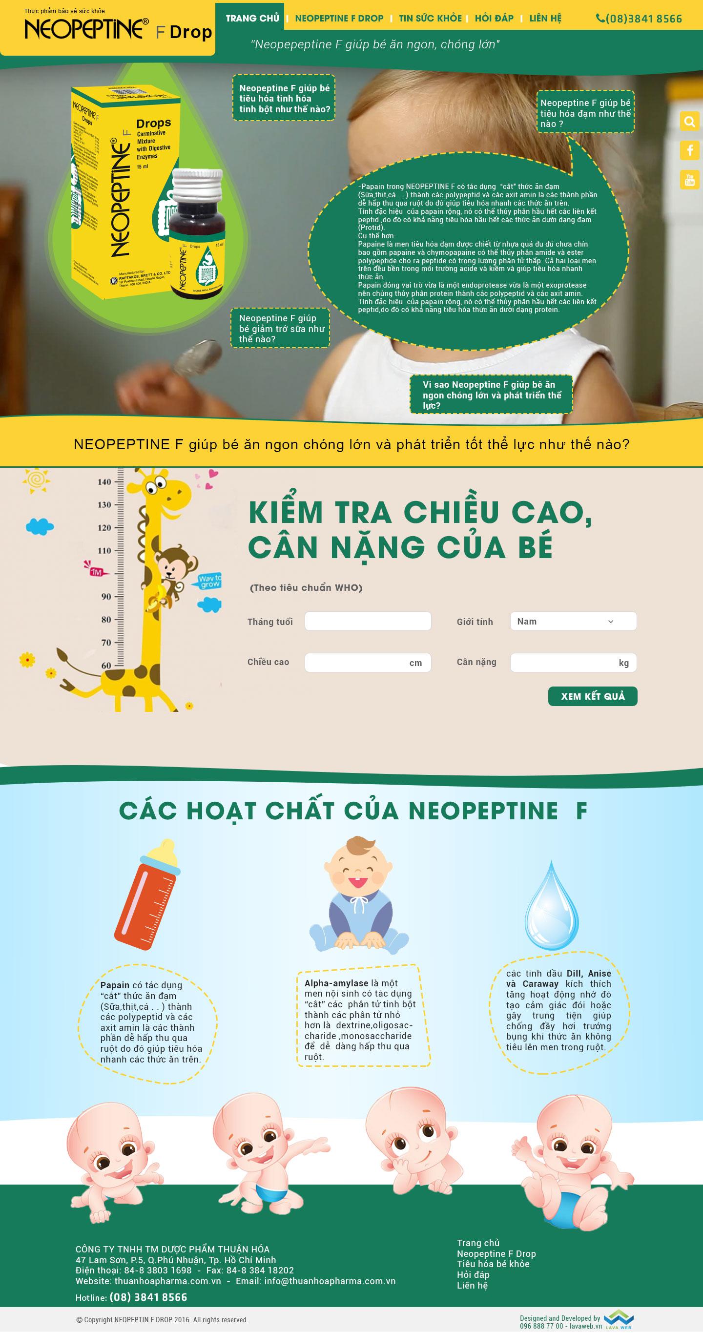 THIET KE WEB DUOC PHAM NEOPEPTINE