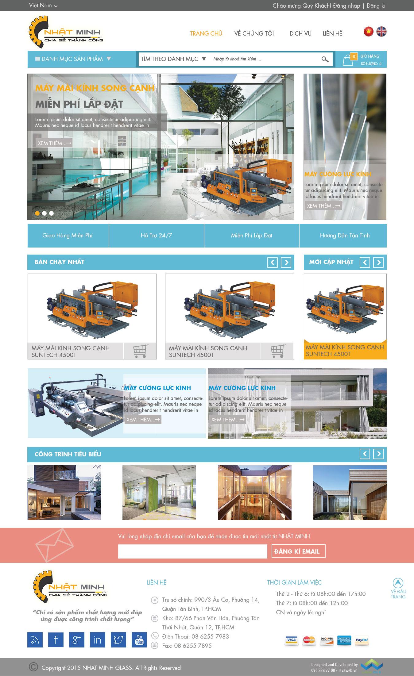 THIET KE WEB NHAT MINH GLASS