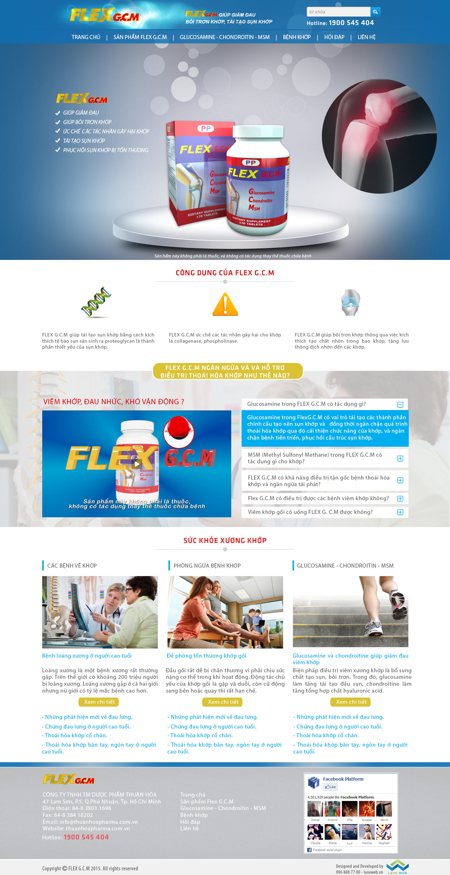 Thiết Kế Web Dược Phẩm FLEX G.C.M