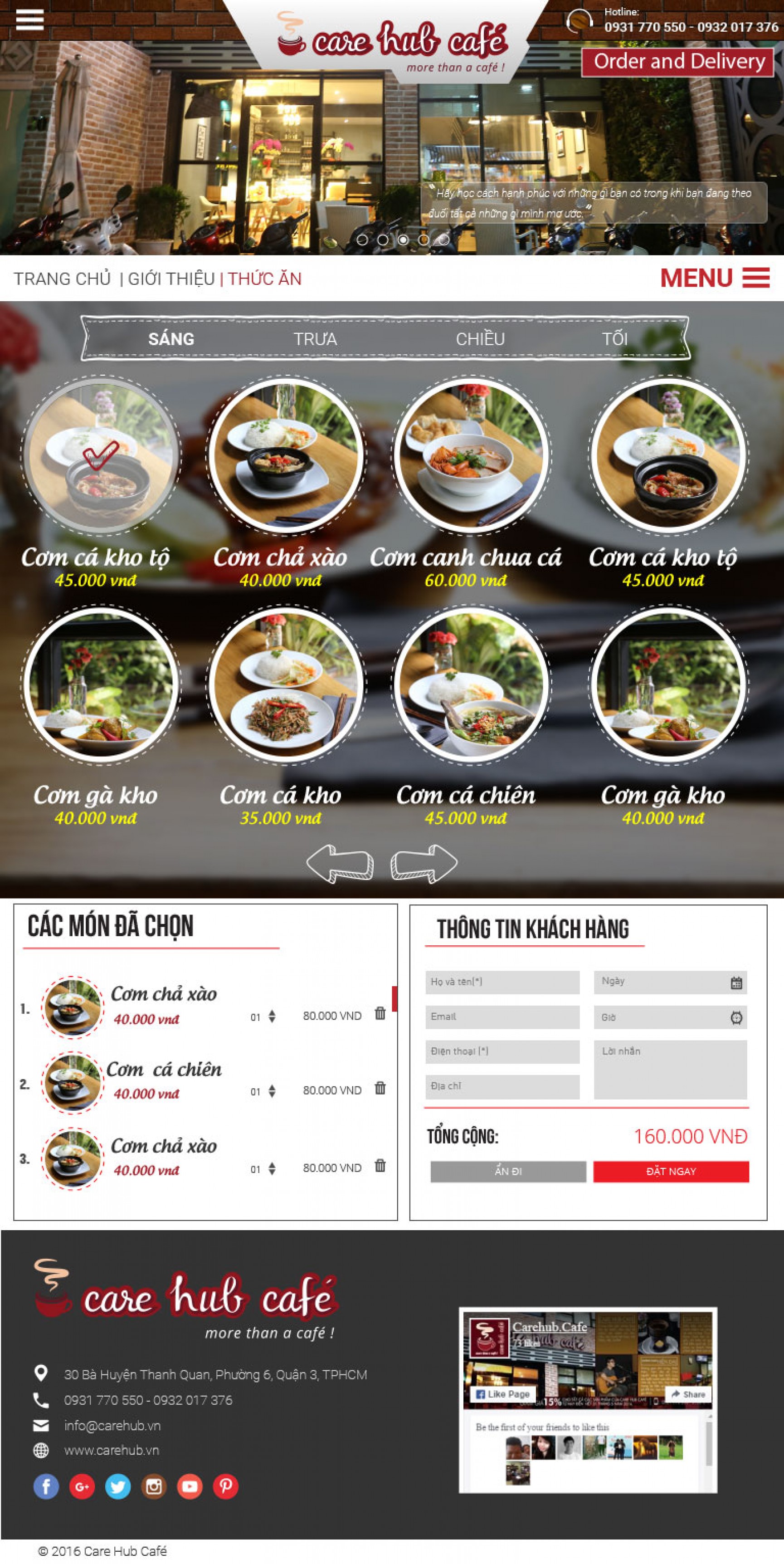 CARE HUB CAFE ipad