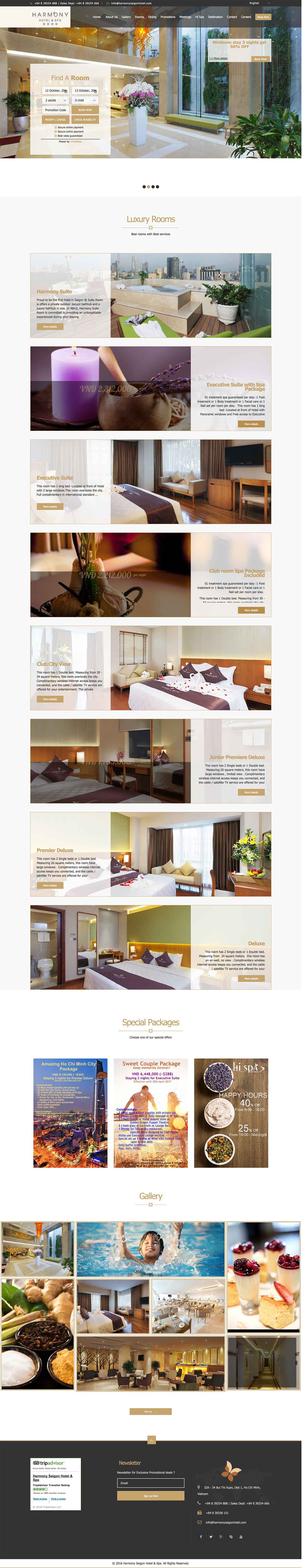 HARMONY SAI GON HOTEL HOME PAGE