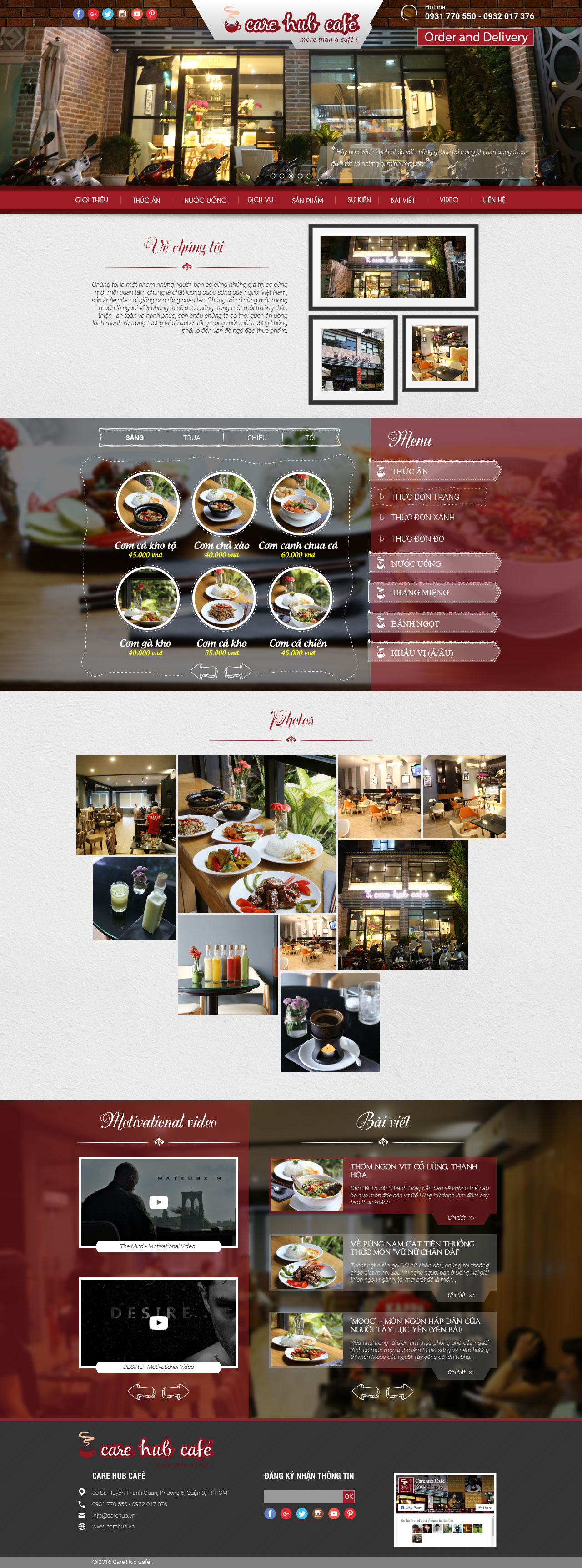 THIẾT KẾ WEB CARE HUB